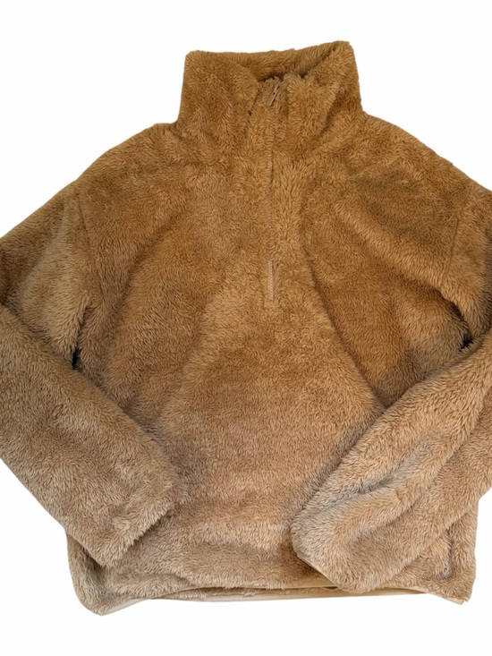 Sunday Best Sweaters - Aritzia Sunday Best Teddy 1/4 zip Plush Quarter-Zip Jacket - Camel